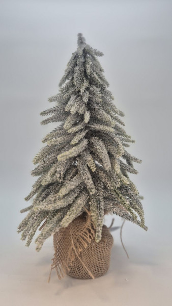 Baum Mini grün Indoor beschneit 20x35cm