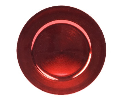 Teller Deko rot 33x1.5cm