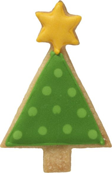 Ausstechform Weihnachtsbaum geometrisch 7,5cm Edelstahl PG rot