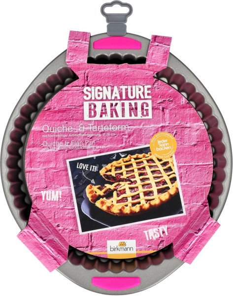 Quicheform mit Griff Signature Baking Ø 28cm H:4cm mit hochwertiger Antihaftbeschich