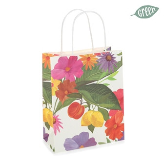 Papiertüte FRUITY FLOWER 15x20 multicolor