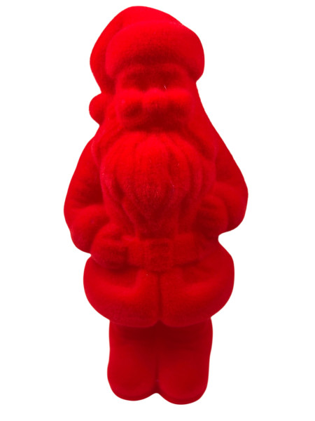 Weihnachtsmann geflockt rot 18cm