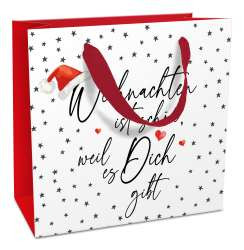 Tasche 17x17x8cm Weihnachten mit Dir