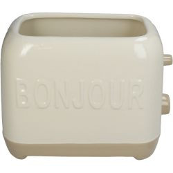 Pflanzentopf Toaster Feine Tonware Ivory 22,6x13x17cm