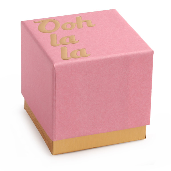 Box OOH LA LA 8x8x8cm pink