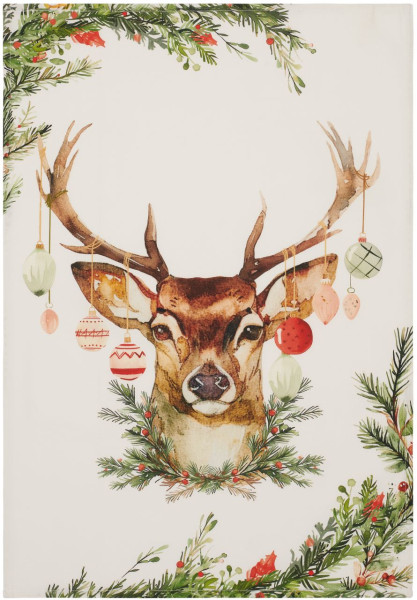 Geschirrtuch Digitaldruck Weihnachtshirsch 50x70cm*
