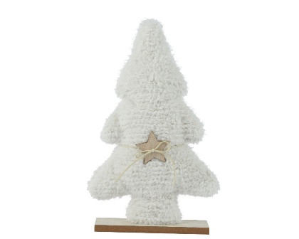 Baum weiss 6x24x38cm