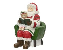 Weihnachtsmann Polyresin 11,5x13x17cm