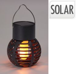 Solarlaterne PP schwarz