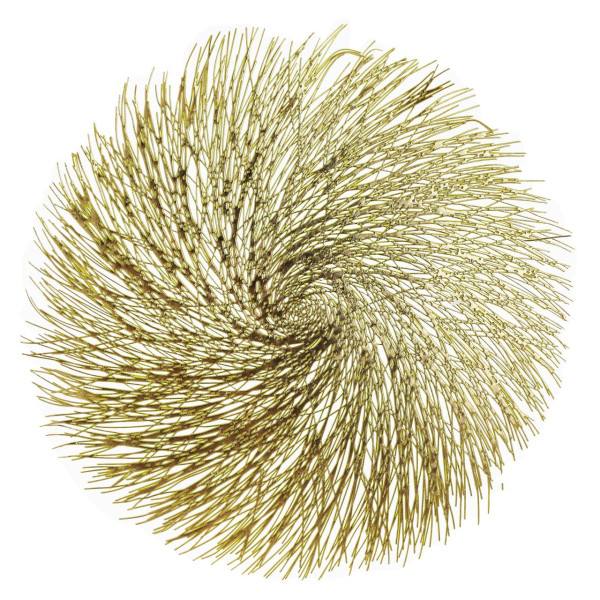 Platzset Clara 38cm Ø gold