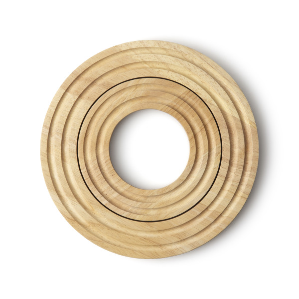 Untersetzer rund, Gummibaum Ø 21x1,5cm