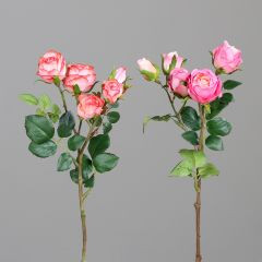Mini-Rosen-Zweig pink 39 cm