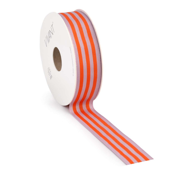 Band CANDY STRIPE 25mmx15m orange