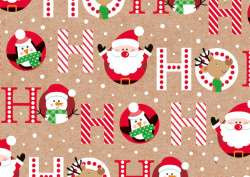 Geschenkpapier 2mx70cm Happy hoho