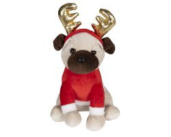 Bewegender Hund Xmas Polyester 19x22x25cm