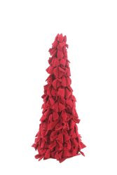 Schleifen-Pyramide burgunder Velvet 80cm