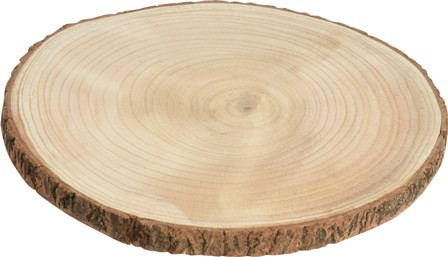 Baumscheibe Paulownia-Holz natur 25x2cm