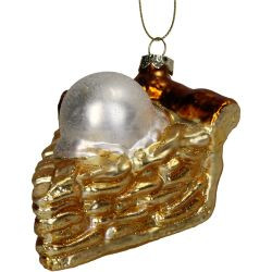 Hänger Glas Apfelkuchen braun 11cm
