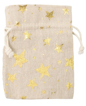 Weihnachts-Säckchen natur 130mm 6Stück