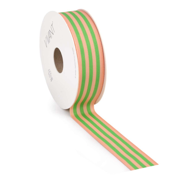 Band CANDY STRIPE 25mmx15m smaragd