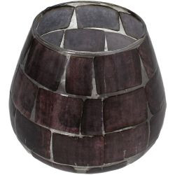 Kerzenhalter Glas Burgundy 14x14x14cm