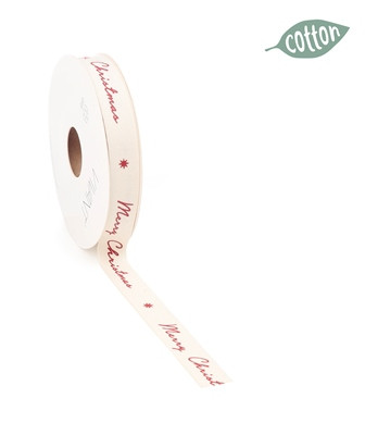 Band M.CHRISTMAS COT 15mmx15m Fb.20 rot