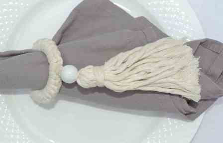 Serviettenring Macrame Quaste
