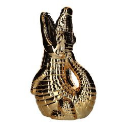Vase Steingut Croco gold 15,5x25,5x10,5cm