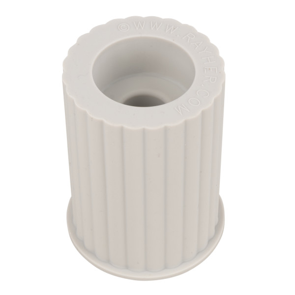 Gießform Silikon Kerzenhalter geriffelt für Teelichter und Stabkerzen, ø52xH80mm