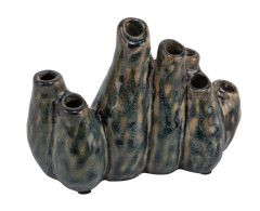 Vase Keramik grün 17x7x13cm