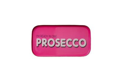 Tablett Prosecco Eisen pink 21,6x0,9x11,6cm