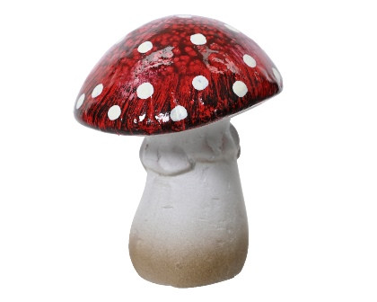 Pilz Terrakotta rot 6.5x6.6x8.4cm