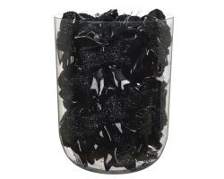 Schleife schwarz Polystyren 8,70x3,40x9,8cm