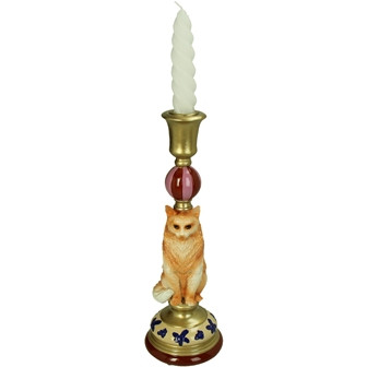 Kerzenständer Polyresin multi 9,5x9,5x27cm