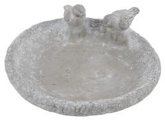 Vogeltränke Zement grau 27x26,5x9,5cm