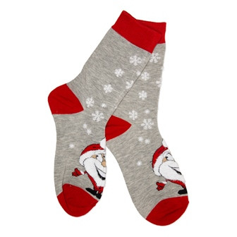 Socken Weihnachten Santa/Eiskristalle