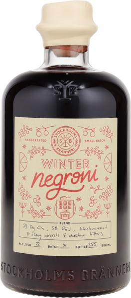 Gin Stockholms Branneri Winter Negroni 0,5L 22%vol