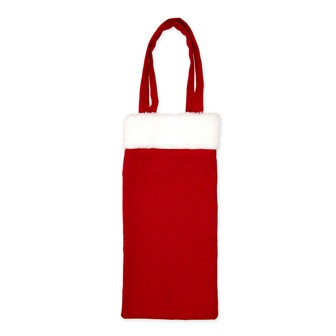 Flaschentasche Nikolaus rot