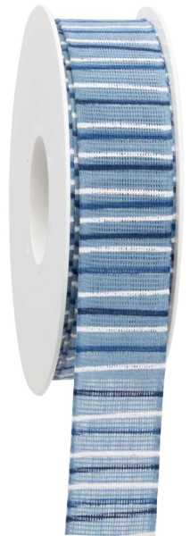 Band French Terry 25mmx18m mittelblau
