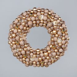 Kranz Weihnachtskugel Kranz gold 33cm
