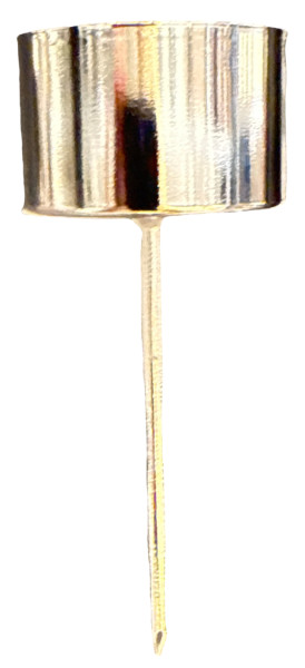 Teelichthalter silber 4,1x9,5cm 4Stck.