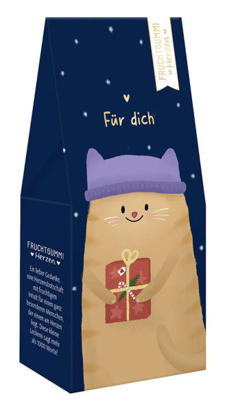 Fruchtgummi 70g Weihnachten Für dich Goldveredelung