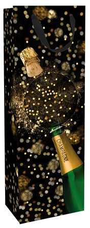 Geschenktasche Champagnerfest 12x37x8cm