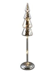 Tannenbaum grau m.LEDx10, H40cm, ohne Batterie