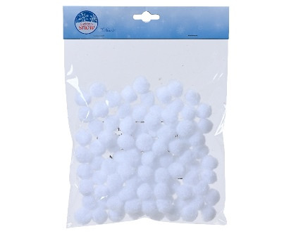 Schneeball weiss 80Stück 21x25x2cm