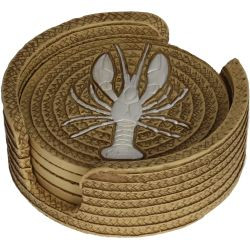 Untersetzer Hummer Polyresin 11,5x11,5x4,5cm BOX/4