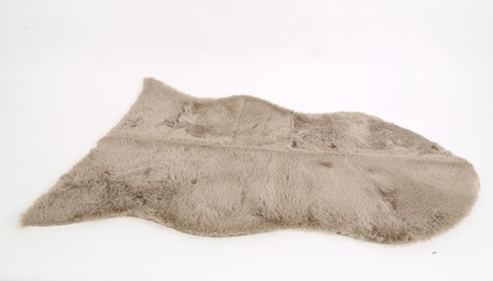 Fell Plüsch taupe 90x60cm