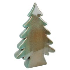 X-Mas Baum Keramik grün 26,5x5x18cm