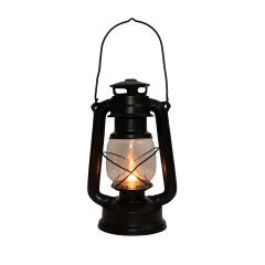 Lampe Solar Metall schwarz 25x15cm