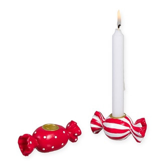 Kerzenständer Bonbon rot